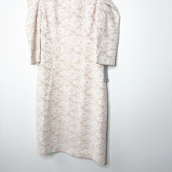 ELIZA J Midi Cold Shoulder Lace Dress - Picture 4 of 9